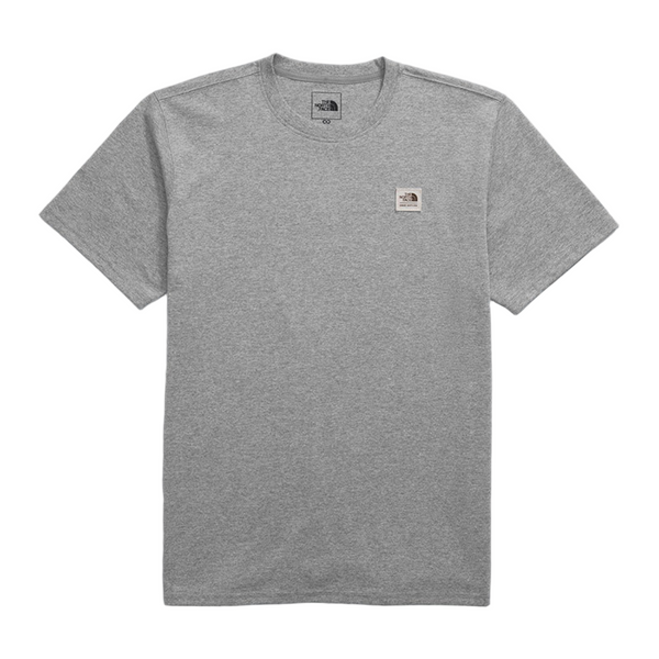 The North Face Heritage Patch Heathered S/S Tee -  TNF Medium Grey 612 Front