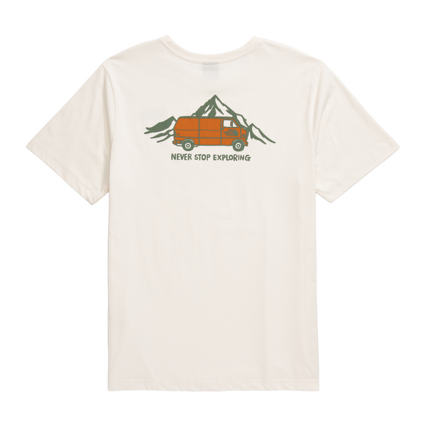 The North Face Outdoor S/S Tee - White Dune QLI Back