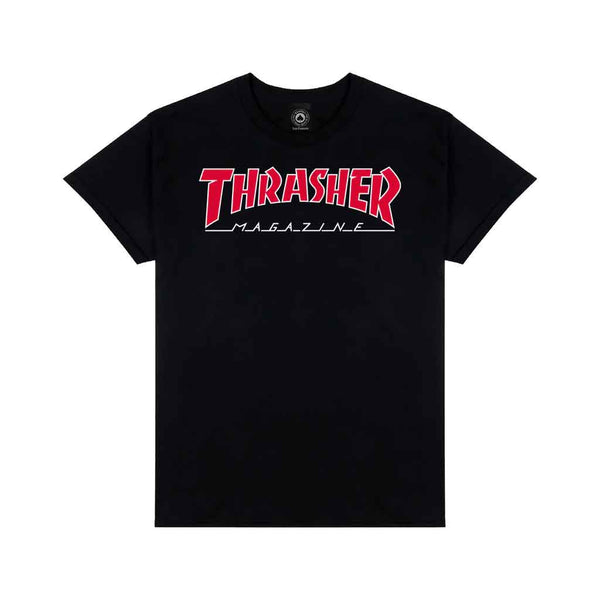 Thrasher Outlined S/S Tee - Black