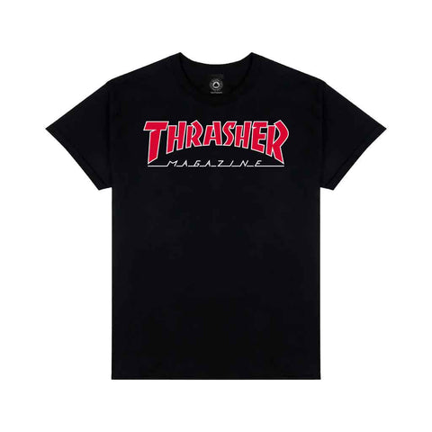 Thrasher Outlined S/S Tee - Black