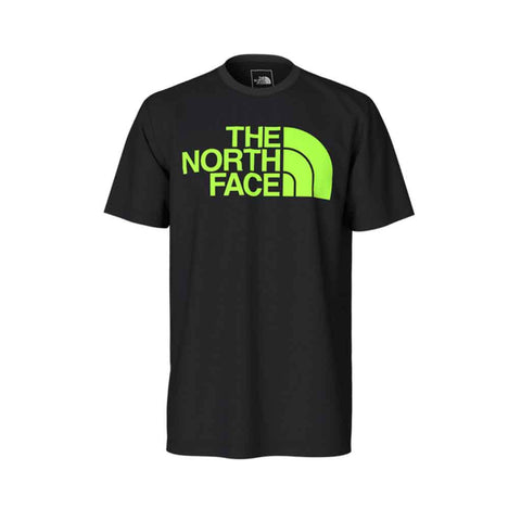 The North Face Half Dome S/S Tee - TNF Black/Safety Green AGS