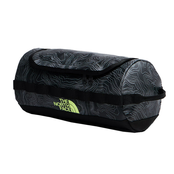 The North Face Base Camp Travel Canister—L - TNF Black Glowing Topo Print -front-