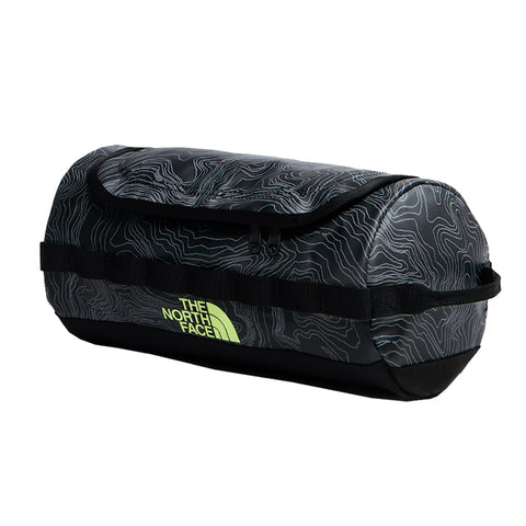 The North Face Base Camp Travel Canister—L - TNF Black Glowing Topo Print -front-