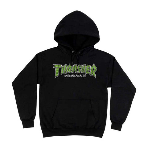 Thrasher Brick Hoodie - Black