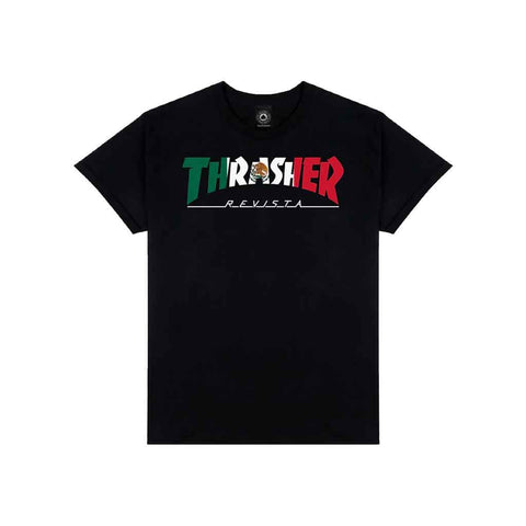 Thrasher Mexico Revista S/S Tee - Black