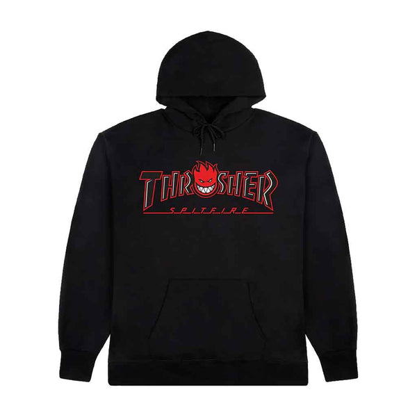 Thrasher x Spitfire Big Head Outline Hood - Black