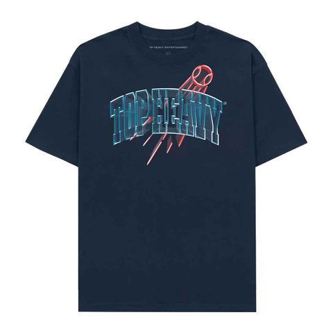 Top Heavy Outfield S/S Tee - Black/Blue/Red