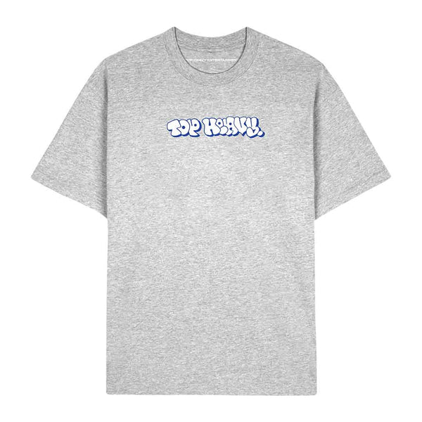 Top Heavy Throwie S/S Tee - Athletic Heather/White/Blue