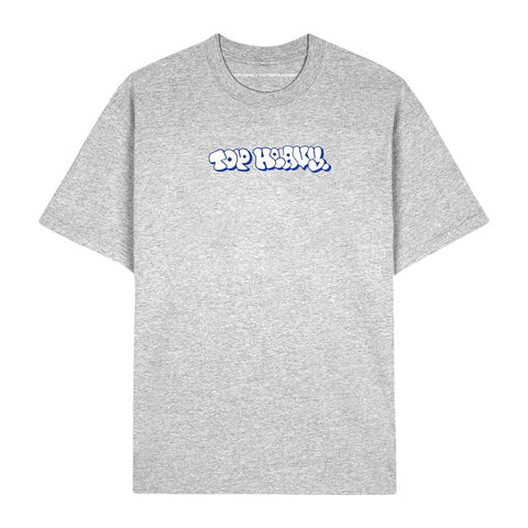 Top Heavy Throwie S/S Tee - Athletic Heather/White/Blue