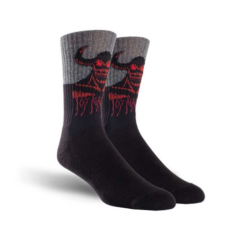 Toy Machine Hell Monster Crew Sock - Black