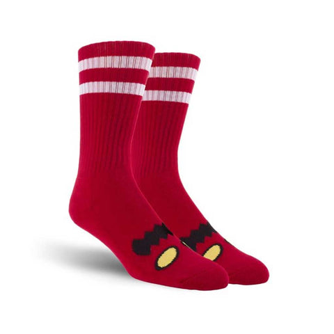Toy Machine Monster Face Sock - Red