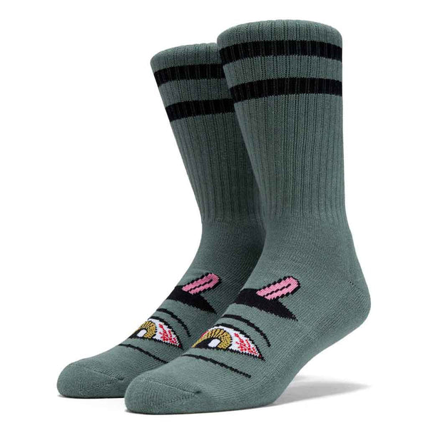 Toy Machine Bloodshot Eye Sock - Forest