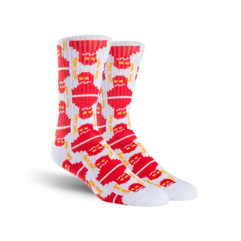 Toy Machine Digi Monster Crew Sock - White