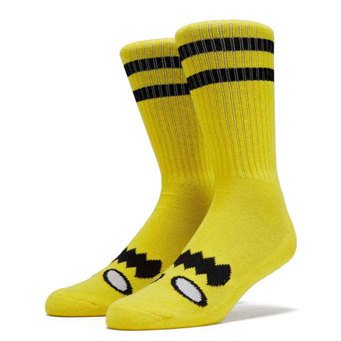 Toy Machine Monster Face Sock - Yellow