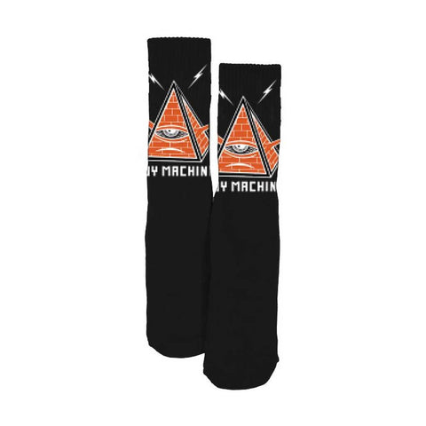 Toy Machine Pyramid Socks - Black