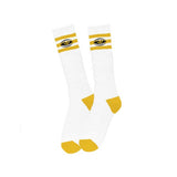 Toy Machine Watching Embroidered Socks - Gold2