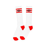 Toy Machine Watching Embroidered Socks - Red2