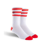 Toy Machine Watching Embroidered Socks - Red