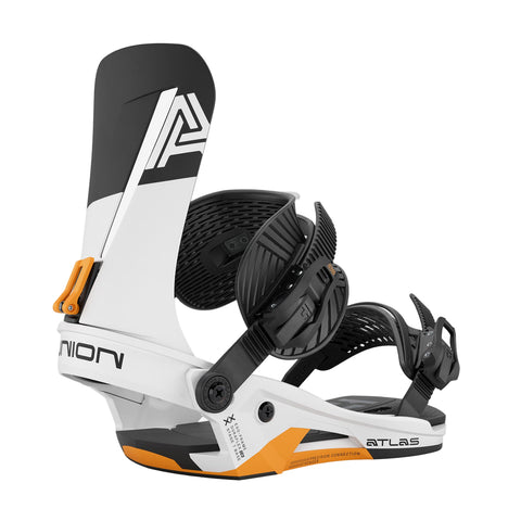 Union 25/26 Atlas Bindings - White/Orange Side