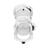 White snowboard binding on a white background
