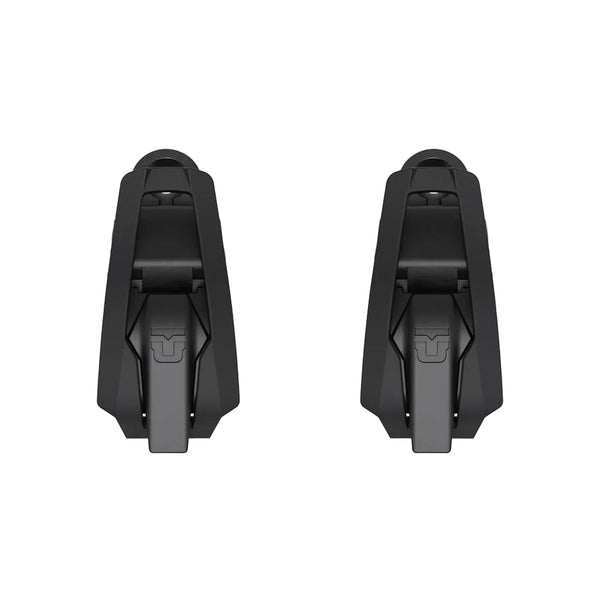 A pair of black union magnesium ankle ratchets