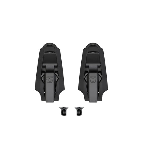 A pair of Union magnesium ankle ratchets with screws
