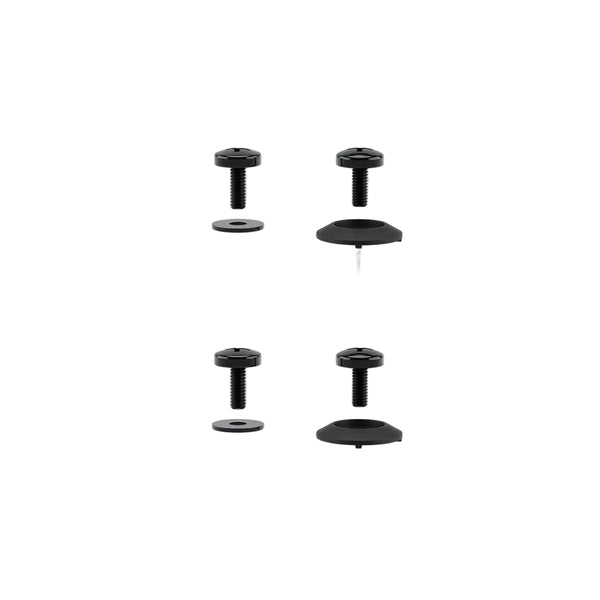 4 BLACK SCREWS WITH WASHERS