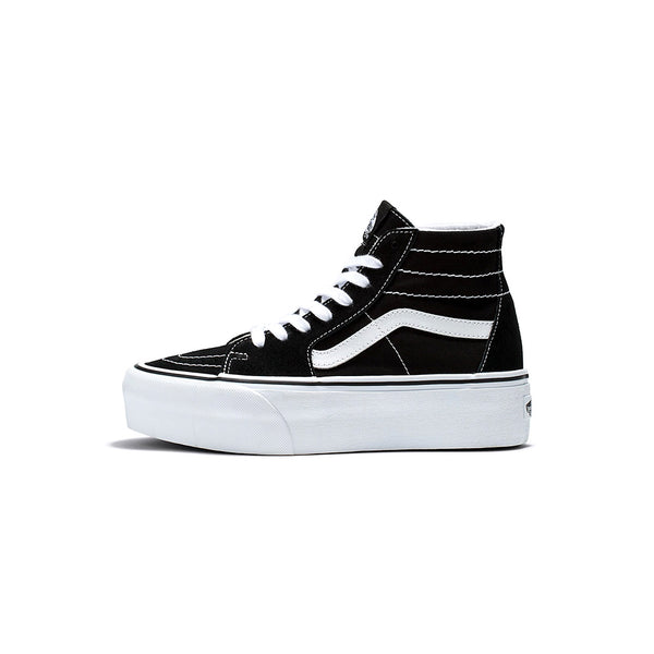 Vans Women's Sk8-Hi Tapered Stackform - Black/White 01