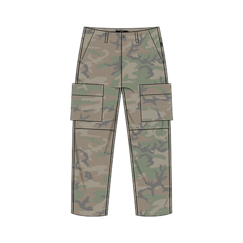 Vans Fatigue Cargo Loose Tapered Ripstop Pant - VIntage Camo
