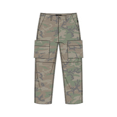 Vans Fatigue Cargo Loose Tapered Ripstop Pant - VIntage Camo