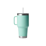 Yeti Rambler 35oz Straw Mug - Seafoam Back