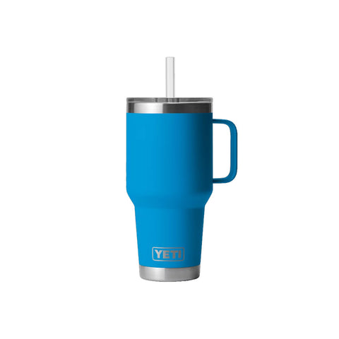 Yeti Rambler 35oz Straw Mug - Big Wave Blue