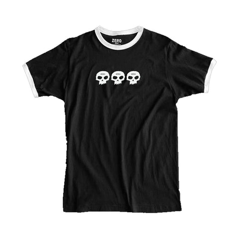 Zero Ringer 3 Skull S/S Tee - Black/Natural