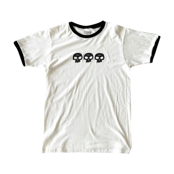 Zero Ringer 3 Skull S/S Tee - Natural/Black