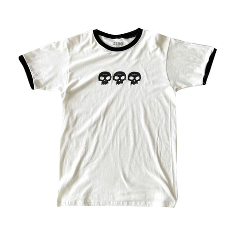 Zero Ringer 3 Skull S/S Tee - Natural/Black