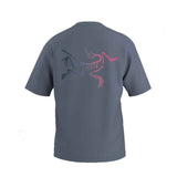 Arcteryx Kragg Cotton Logo S/S - Stratus/Multi back
