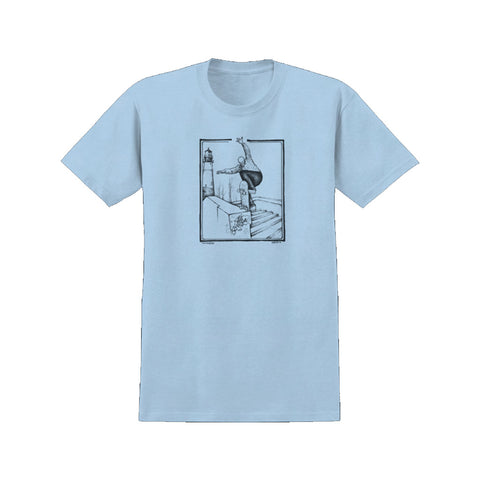 Antihero BA Lance S/S Tee - Heather Light Blue