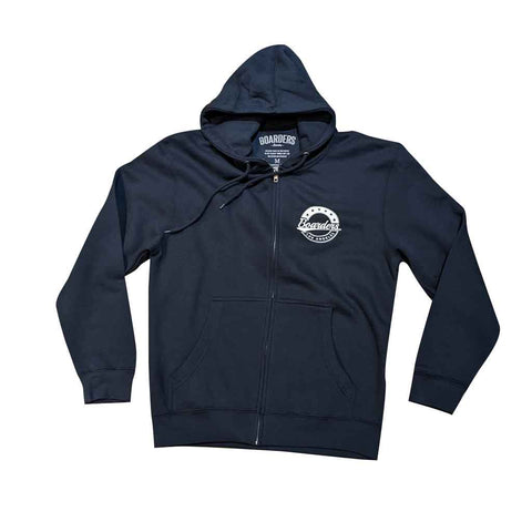 Boarders Star Crest Zip Hoodie - Navy