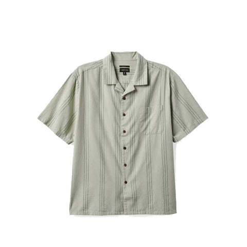 Brixton Bunker R Cool Weight S/S Woven - Mineral Grey