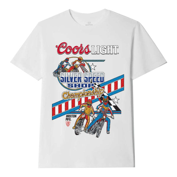 Brixton x Coors Light Berm S/S STT T-shirt - White
