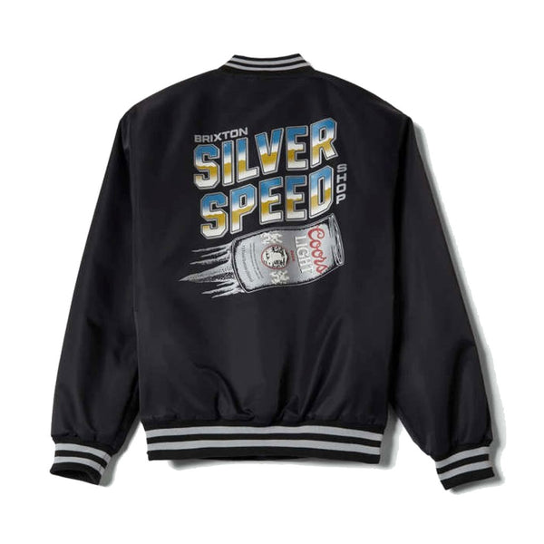 Brixton x Coors Light Silver Speed Shop Jacket - Black/Silver