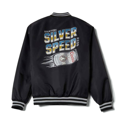 Brixton x Coors Light Silver Speed Shop Jacket - Black/Silver