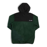 Chocolate Hooded Polar Fleece - Black/Green back