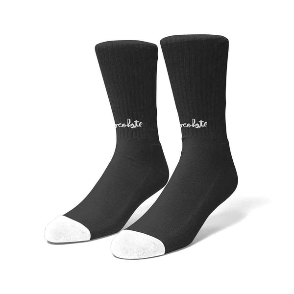 Chocolate Lost Chunk Sock - Black