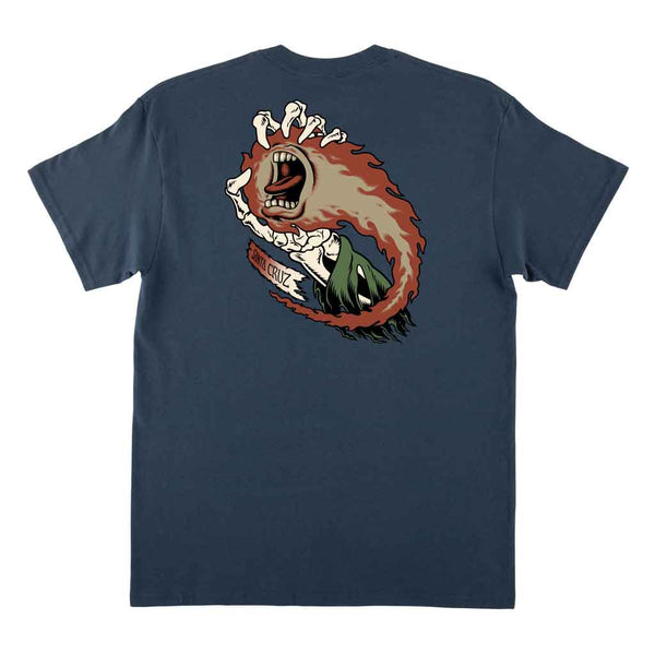 Santa Cruz O'Brien Screaming Reaper S/S Tee - Blue Dusk