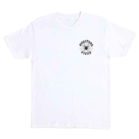 Creature Web Chest S/S Tee - White