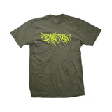 DGK x Ironlak Hands Off S/S Tee - Military Green Front