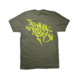 DGK x Ironlak Hands Off S/S Tee - Military Green