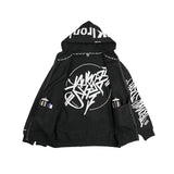 DGK x Ironlak Tag Zip Hoodie - Black Inside
