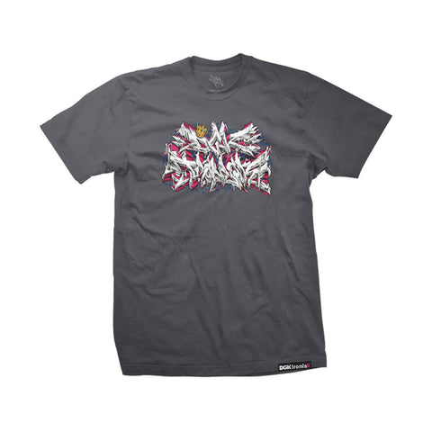 DGK x Ironlak Volts S/S Tee - Charcoal
